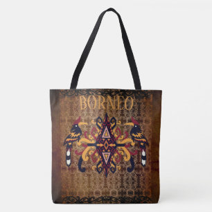 Indonesische Vintage, Borneo Cultuur, Dayak, Toteb Tote Bag