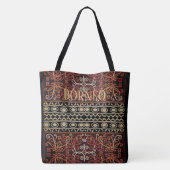 Indonesische Vintage, Borneo Cultuur Tas (Achterkant)