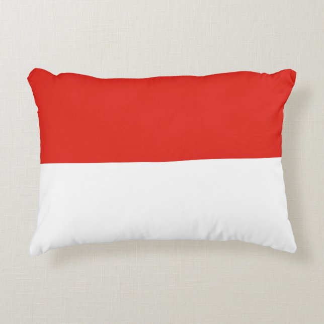 Indonesische vlag accent kussen (Voorkant)