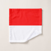 Indonesische vlag bad handdoek (Wasdoekje)