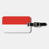 Indonesische vlag bagagelabel (Voorkant horizontaal)