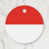 Indonesische vlag bedankjes labels (Achterkant)