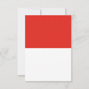 Indonesische vlag bedankkaart