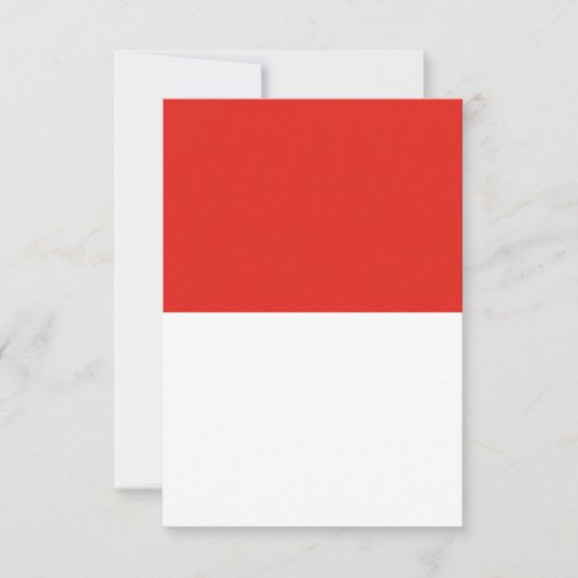 Indonesische vlag bedankkaart (Voorkant)