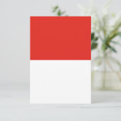Indonesische vlag bedankkaart (Staand voorkant)