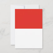 Indonesische vlag bedankkaart (Achterkant)
