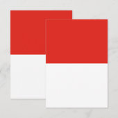 Indonesische vlag bedankkaart (Voorkant / Achterkant)