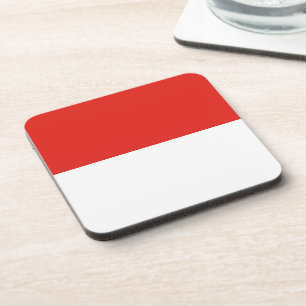 Indonesische vlag bier onderzetter