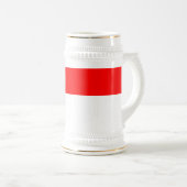 Indonesische vlag bierpul (Voorkant rechts)