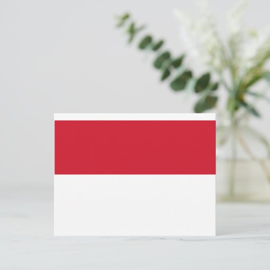 Indonesische vlag briefkaart (Staand voorkant)