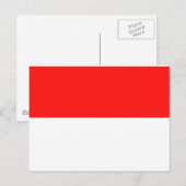 Indonesische vlag briefkaart (Voorkant / Achterkant)