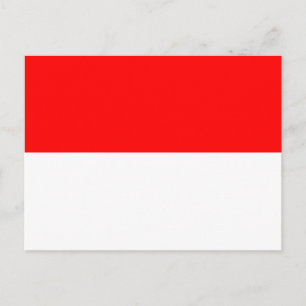Indonesische vlag briefkaart