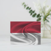 Indonesische vlag briefkaart (Staand voorkant)