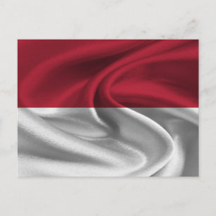 Indonesische vlag briefkaart