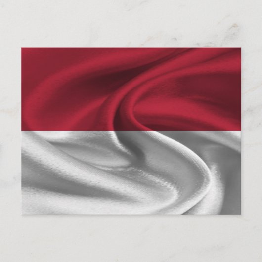 Indonesische vlag briefkaart (Voorkant)