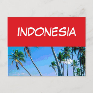 Indonesische vlag briefkaart