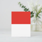 Indonesische vlag briefkaart (Staand voorkant)