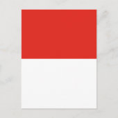 Indonesische vlag briefkaart (Voorkant)