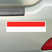 Indonesische vlag bumpersticker (Op auto)