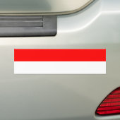 Indonesische vlag bumpersticker (Op auto)