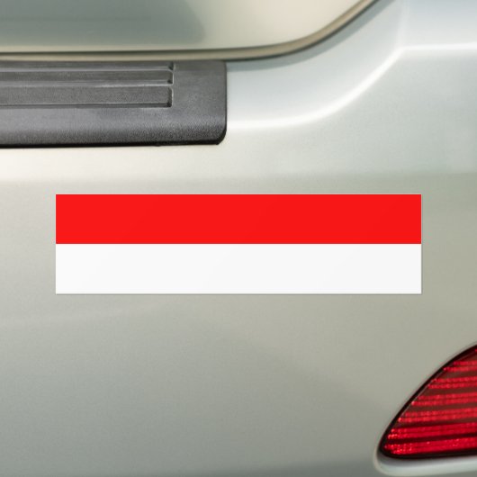 Indonesische vlag bumpersticker (Op auto)