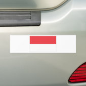 Indonesische vlag bumpersticker (Op auto)