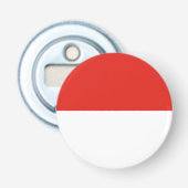Indonesische vlag button flesopener (Voorkant)