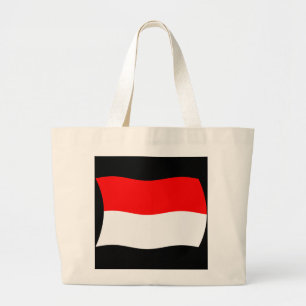 Indonesische vlag Canvas tas