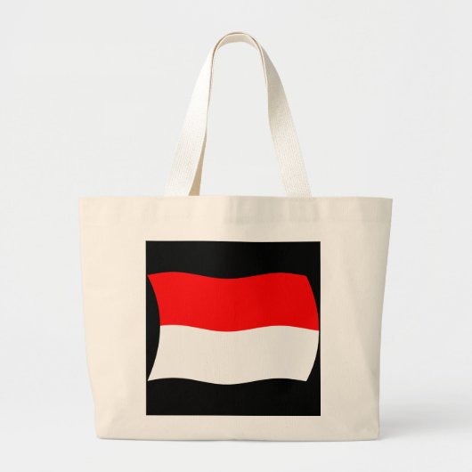 Indonesische vlag Canvas tas (Voorkant)