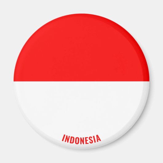 Indonesische vlag charmant patriotticum magneet (Voorkant)