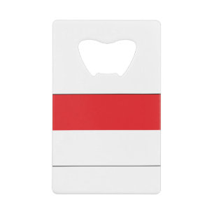 Indonesische vlag creditkaart flessenopener