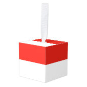 Indonesische vlag decoratie (Voorkant hoekig)