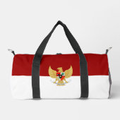 Indonesische vlag en embleem plunjezak (Voorkant)
