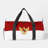 Indonesische vlag en embleem plunjezak (Achterkant)