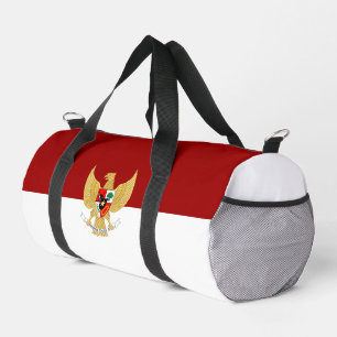 Indonesische vlag en embleem plunjezak