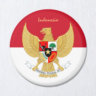 Indonesische vlag en Indonesische feestdagen/sport Magneet