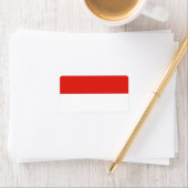 Indonesische vlag etiket (Insitu)