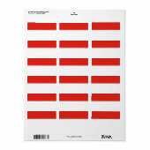 Indonesische vlag etiket (Full Sheet)
