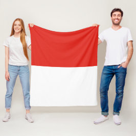 Indonesische vlag fleece deken