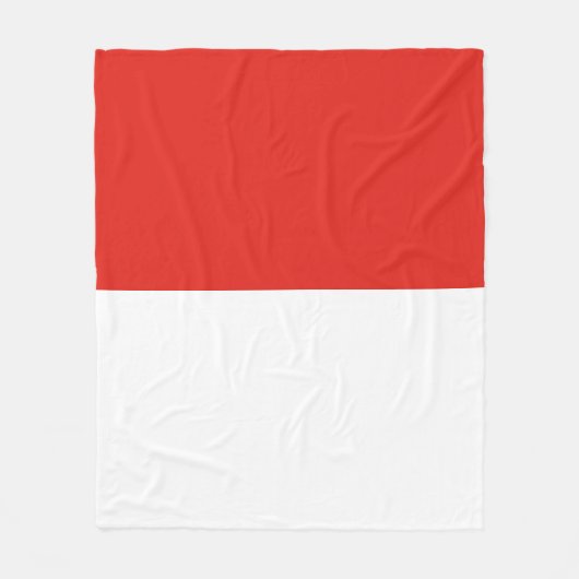 Indonesische vlag fleece deken (Voorkant)