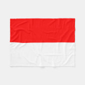 Indonesische vlag fleece deken (Voorkant (Horizontaal))