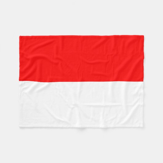 Indonesische vlag fleece deken (Voorkant (Horizontaal))