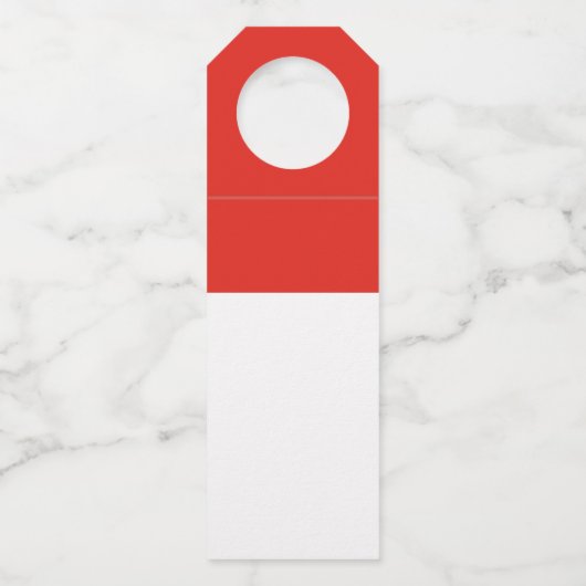 Indonesische vlag flessenhanger (Voorkant)