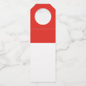 Indonesische vlag flessenhanger (Achterkant)