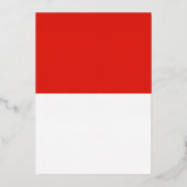 Indonesische vlag folie uitnodiging (Voorkant)