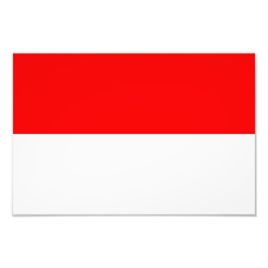 Indonesische vlag foto afdruk (Voorkant)
