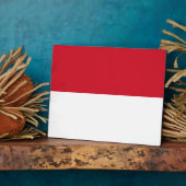 Indonesische vlag fotoplaat (Zijkant)