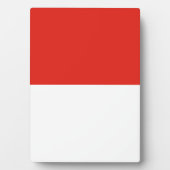 Indonesische vlag fotoplaat (voorkant)