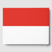 Indonesische vlag gastenboek (Achterkant)