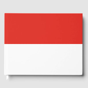 Indonesische vlag gastenboek